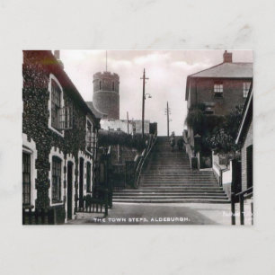 Gammalt vykort - Aldeburgh, Suffolk