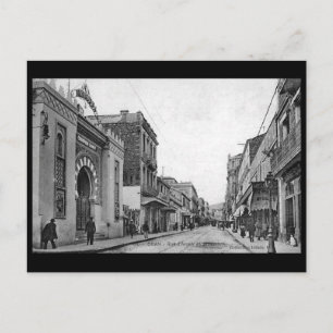 Gammalt vykort - Algeriet, Oran, Rue d'Arzew