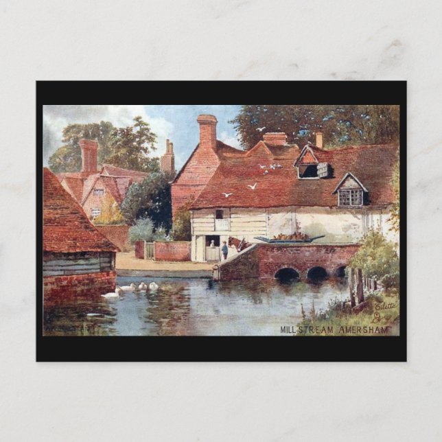 Gammalt vykort - Amersham, Buckinghamshire (Framsida)