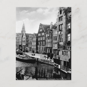 Gammalt vykort - Amsterdam, Nederland