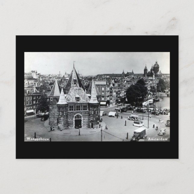 Gammalt vykort, Amsterdam Vykort (Framsida)