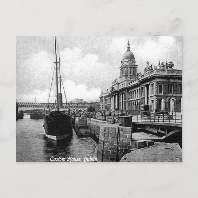 Gammalt vykort - Anpassningsbar House, Dublin (Framsida)