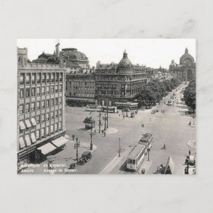 Gammalt vykort - Antwerpen/Anvers, Belgien