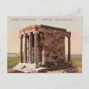 Gammalt vykort - Athenas, Nikes, Aten