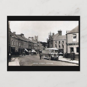Gammalt vykort - Athlone, Co Westmeath, Irland