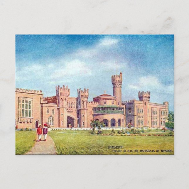 Gammalt vykort, Bangalore (Bengaluru), Indien Vykort (Framsida)