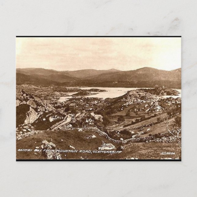 Gammalt vykort - Bantry Bay, Co Kork, Irland (Framsida)