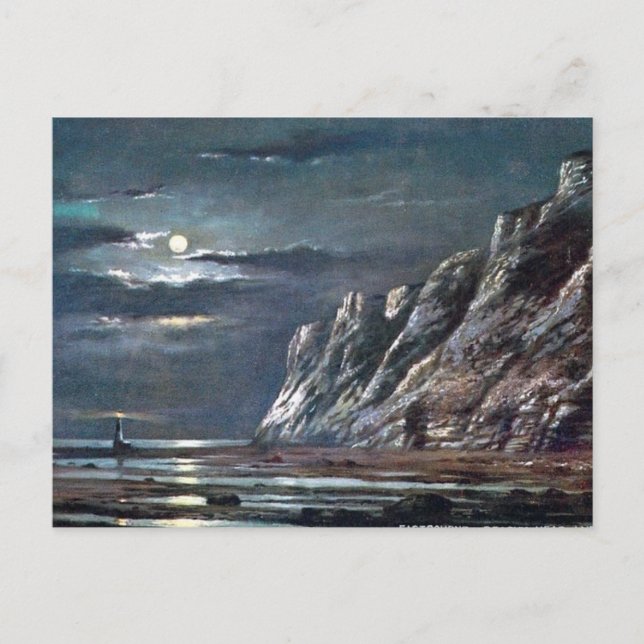 Gammalt vykort - Beachy Head Lighthouse, Sussex (Framsida)