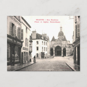 Gammalt vykort - Beaune, Côte d'Or, Frankrike