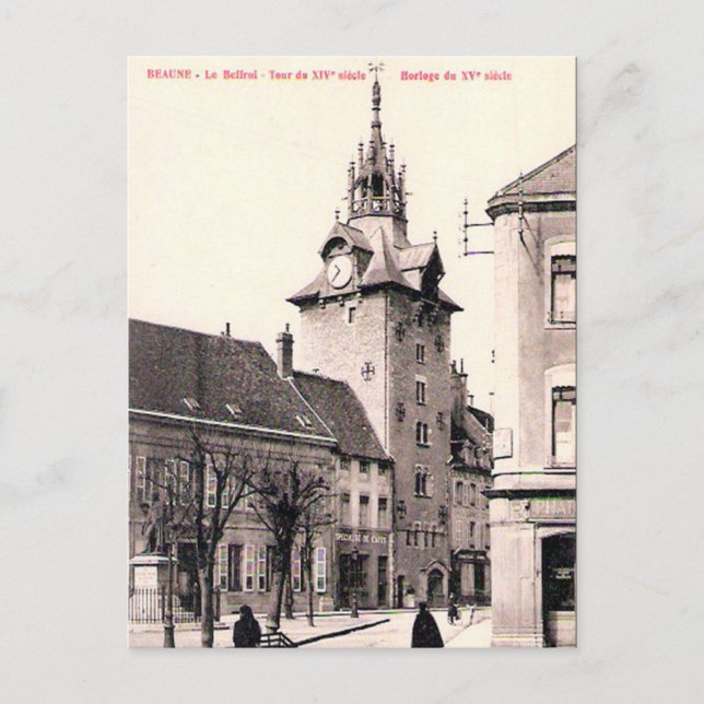 Gammalt vykort - Beaune, Côte d'Or, Frankrike (Framsida)