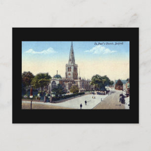 Gammalt vykort, Bedford 1923 Vykort