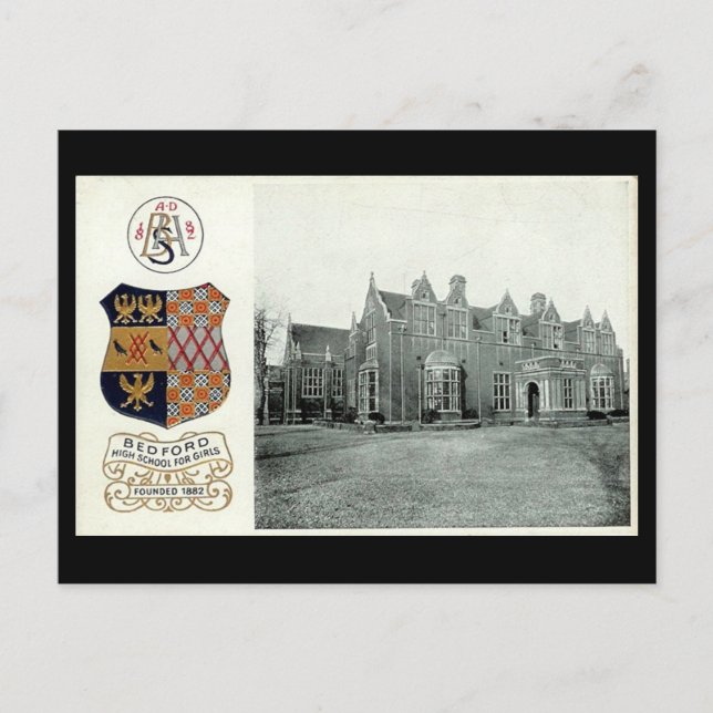 Gammalt vykort, Bedford High School for Girls Vykort (Framsida)
