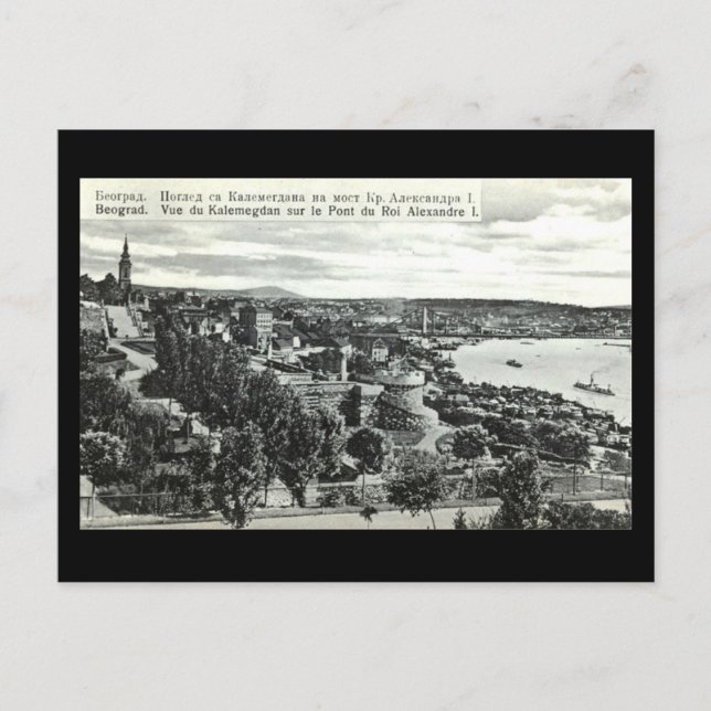Gammalt vykort, Belgrad Vykort (Framsida)