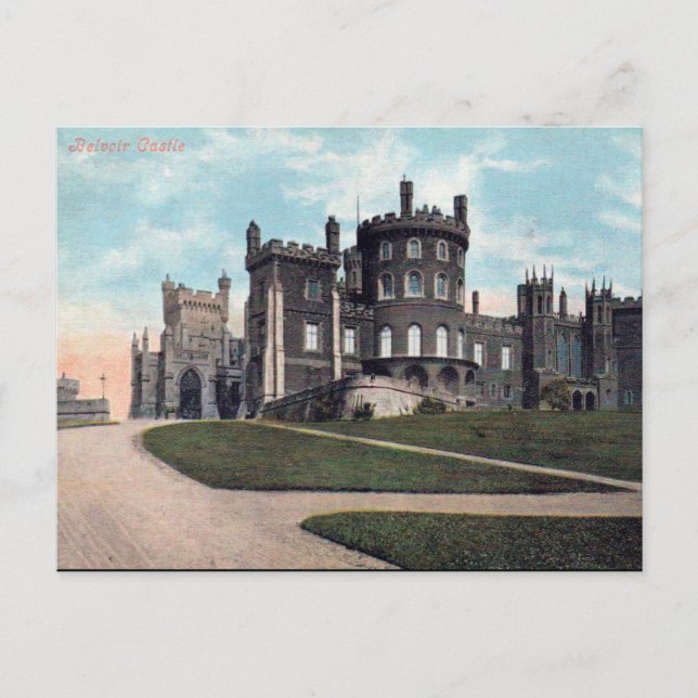 Gammalt vykort - Belvoir Castle, Leicestershire (Framsida)
