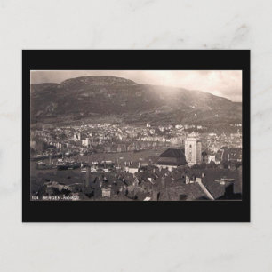 Gammalt vykort, Bergen, Norge Vykort