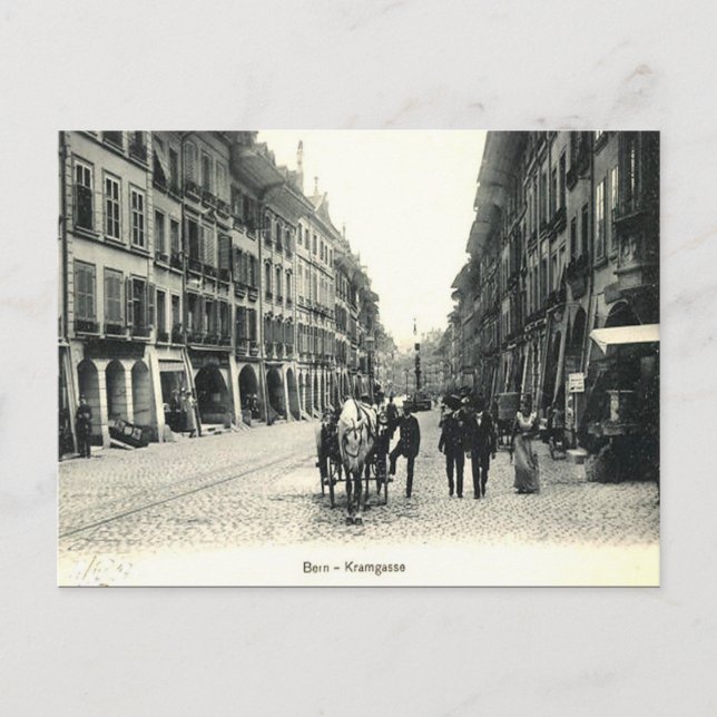 Gammalt vykort - Bern, Schweiz (Framsida)
