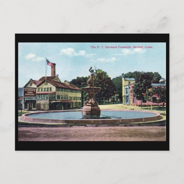 Gammalt vykort - Bethel, Conn, USA (Framsida)