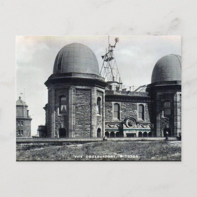 Gammalt vykort - Bidston Observatory, Birkenhead (Framsida)