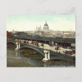 Gammalt vykort - Blackfriars Bridge