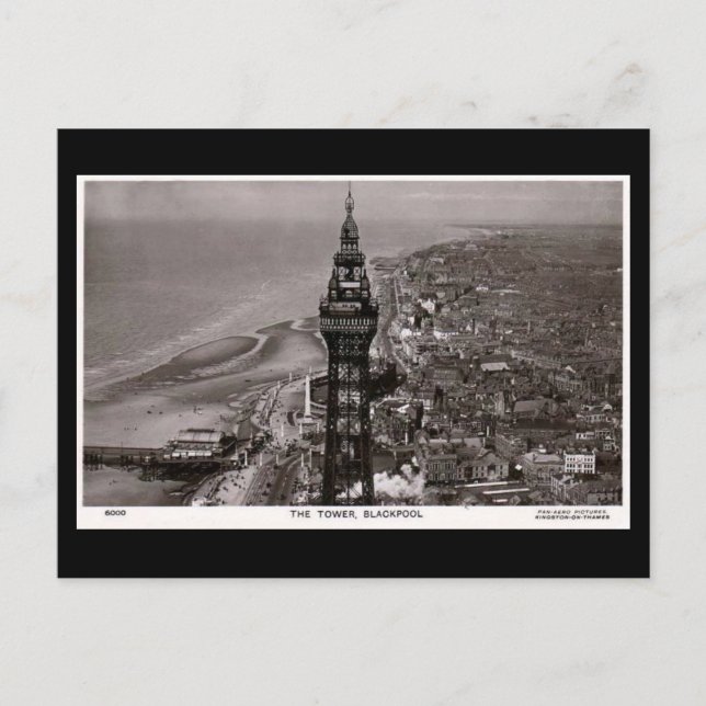 Gammalt vykort, Blackpool Torn Vykort (Framsida)
