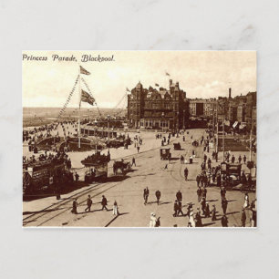 Gammalt vykort, Blackpool Vykort