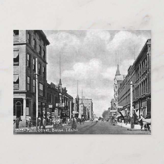 Gammalt vykort - Boise, Idaho, USA (Framsida)