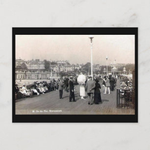 Gammalt vykort - Bournemouth Pier
