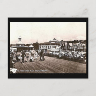 Gammalt vykort - Bournemouth Pier