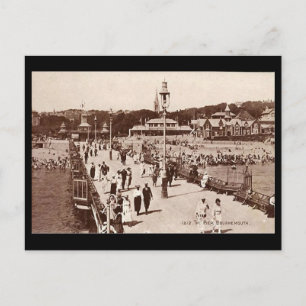 Gammalt vykort - Bournemouth Pier