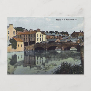 Gammalt vykort - Boyle, Co Roscommon