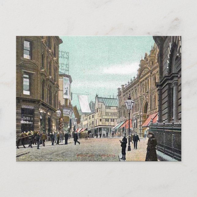 Gammalt vykort - Bradford, Yorkshire (Framsida)