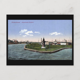 Gammalt vykort - Bremerhaven, Tysklant