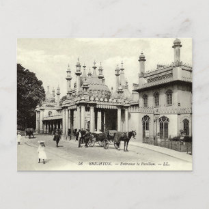 Gammalt vykort - Brighton Pavilion
