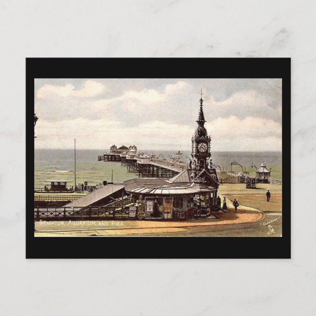 Gammalt vykort - Brighton Pier (Framsida)