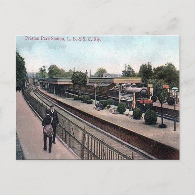 Gammalt vykort - Brighton, Sussex (Framsida)