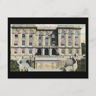 Gammalt vykort - Bronx, stadshuset, 1913