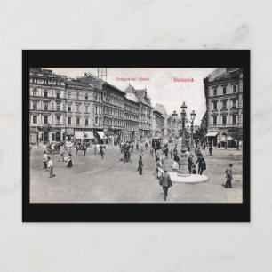 Gammalt vykort - Budapest, Ungern