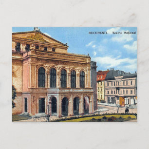 Gammalt vykort - Bukarest, Rumänien
