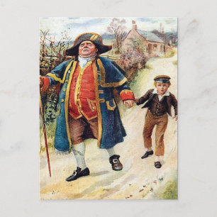 Gammalt vykort - Bumble och Oliver