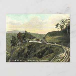 Gammalt vykort - Cairns Railway, Queensland