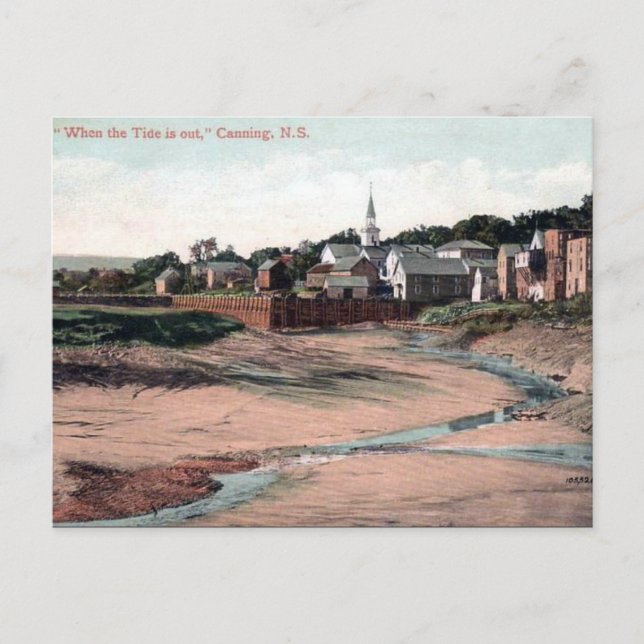 Gammalt vykort - Canning Nova Scotia, Kanada (Framsida)