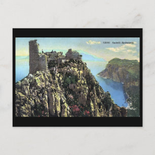 Gammalt vykort - Capri, Italien