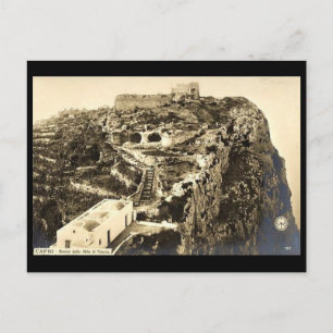 Gammalt vykort - Capri, Italien