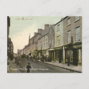 Gammalt vykort - Carlow, Irland