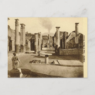 Gammalt vykort - Casa di Marco Olconio