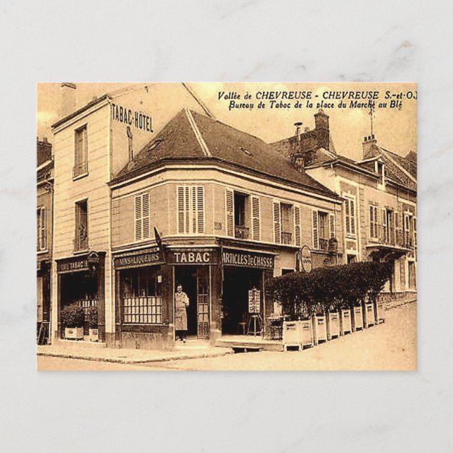 Gammalt vykort - Chevreuse, Yvelines, Frankrike (Framsida)