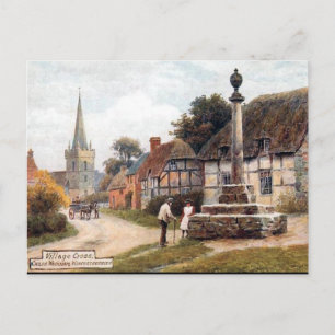 Gammalt vykort - Childswickham, Worcestershire
