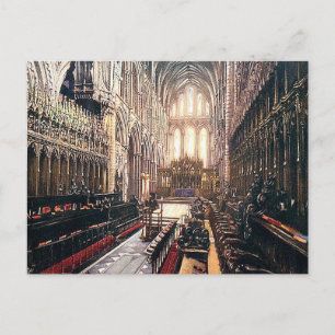 Gammalt vykort - Choir, Ely Cathedral