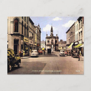 Gammalt vykort - Coleraine, Co Derry