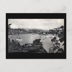 Gammalt vykort - Dartmouth och Kingswear